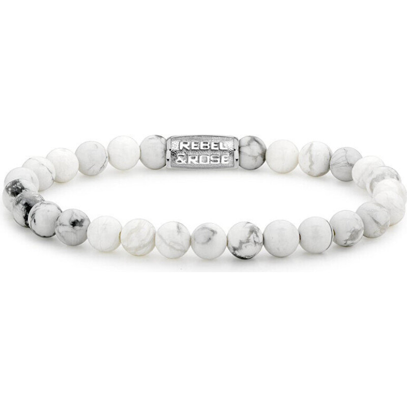 Aproces - REBEL&ROSE - RR-60016-S - Baltas pērlītes - Izmērs 15 cm - Sievietēm