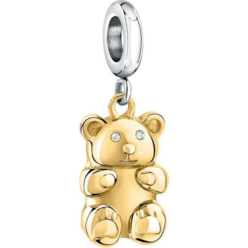 Divkrāsu pendents no tērauda Teddy Bear Drops SCZ1299