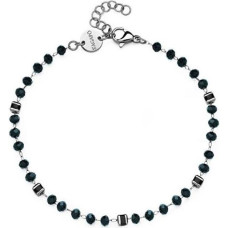 Atslēgu piekariņš - S'AGAPÕ - Shrine SSR12 - Tumši zilas stikla pērles - Tērauds - 22 cm