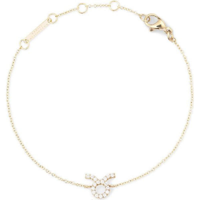 Zelta pārklājuma aproce ar Vērša zīmi Crystal Zodiac DW00400908
