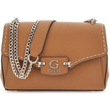 GUESS Brūna sieviešu plecu soma - Nastra Convertible Xbody Flap Bag Karameļu 296970