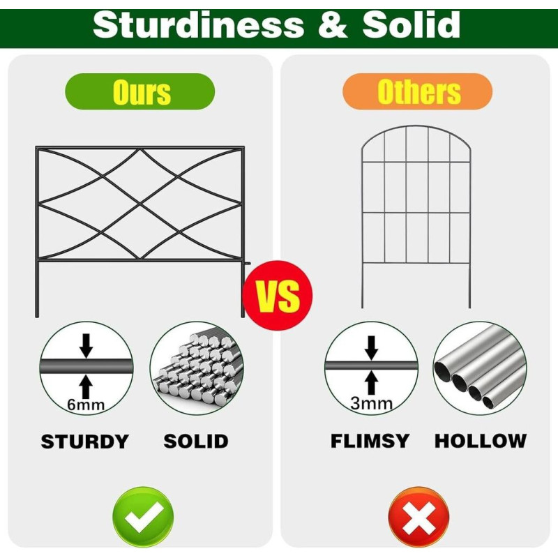 Thealyn dekoratīvais dārza žogs