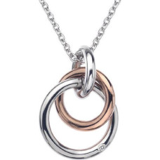 Sudraba kaklarota sievietēm Hot Diamonds Interlocking DP373