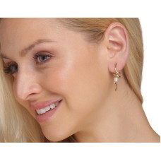 JwL Luxury Pearls Gari apzeltīti sudraba auskari ar pērli JL0621 sJL0621