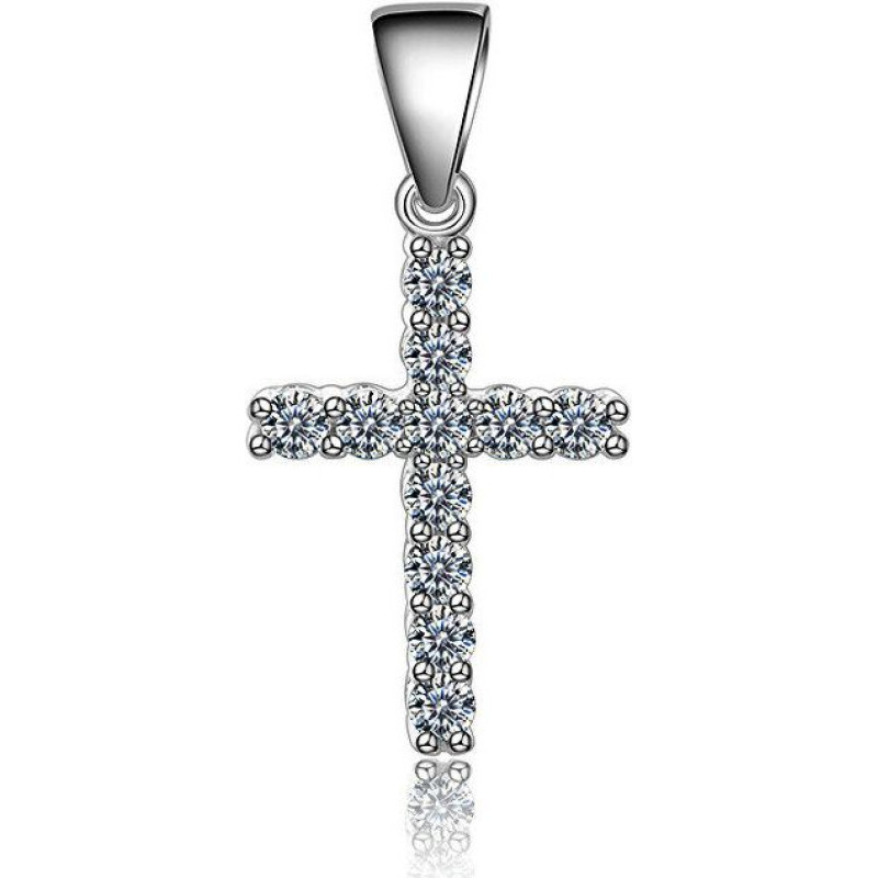 Beneto Sudraba kulons ar cirkoniem Cross AGH593