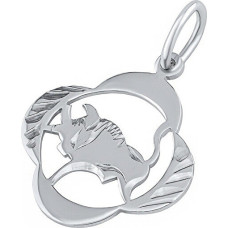 Silvego Sudraba kulons zodiaka zīme Vērsis - četrlapu āboliņš SILVEGOB10281S05 sSL3773