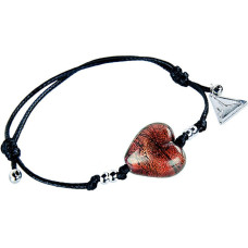 Apzeltīta rokassprādze sievietēm Lampglas Statement Fire Heart BLH23