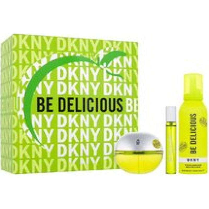 Dkny Be Delicious Gift set EDP 100 ml, miniature EDP 15 ml and shower foam 150 ml