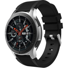 4wrist Silikona siksniņa Samsung Galaxy pulkstenim - melna 22 mm