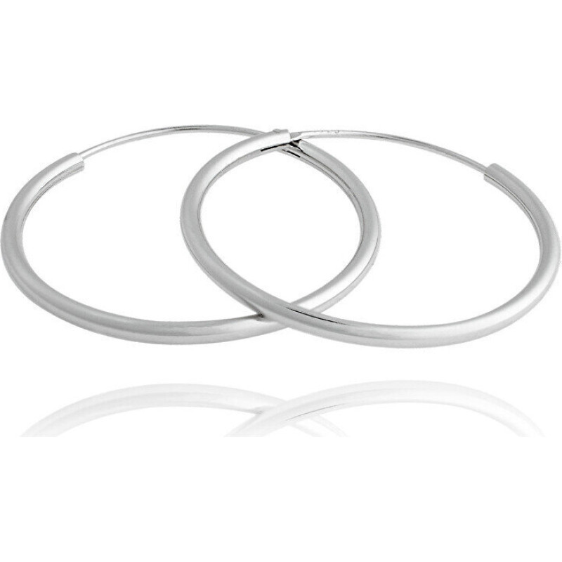 Mūžīgi sudraba apaļi auskari JVD SVLE0208XD500 sJV0650-4
