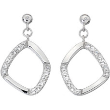 Sudraba auskari sievietēm Hot Diamonds Behold DE646 ar dimantiem sHD1369