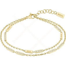 Apzeltīta rokassprādze sievietēm Hugo Boss Larya Crystal 1580450