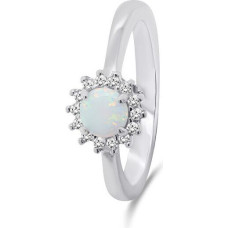 Sudraba gredzens ar opālu un cirkoniem Brilio Silver RI056W