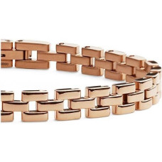 Aproces modes bronzas tērauds 3 saites DW004009 - Garums: 17,5 cm