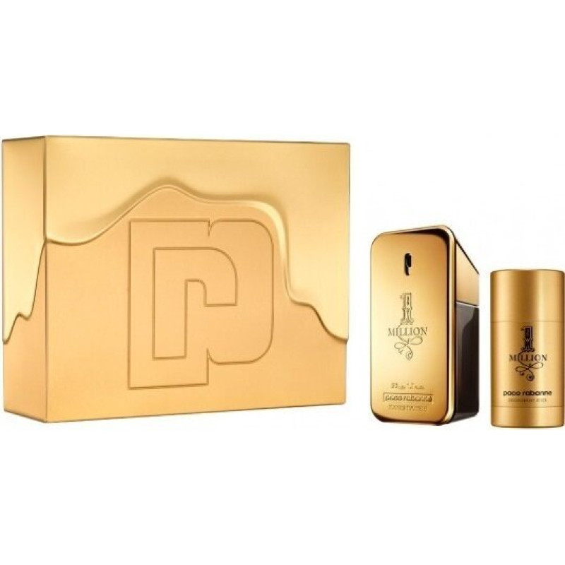 Kosmētikas komplekts Paco Rabanne 1 Million vīriešiem: tualetes ūdens EDT, 100 ml + dezodorants, 75 ml