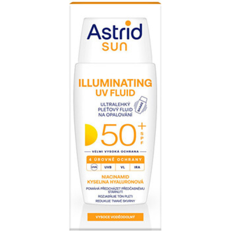 Astrid Sun Illuminating UV Fluid SPF 50+ - Ultralehk&yacute; pleťov&yacute; fluid na opalov&aacute;n&iacute;