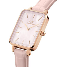 Daniel Wellington Sieviešu Pulksteņi Quadro Pressed Melrose Pearl 20mm Rožu Zeltā T-55559-uniw