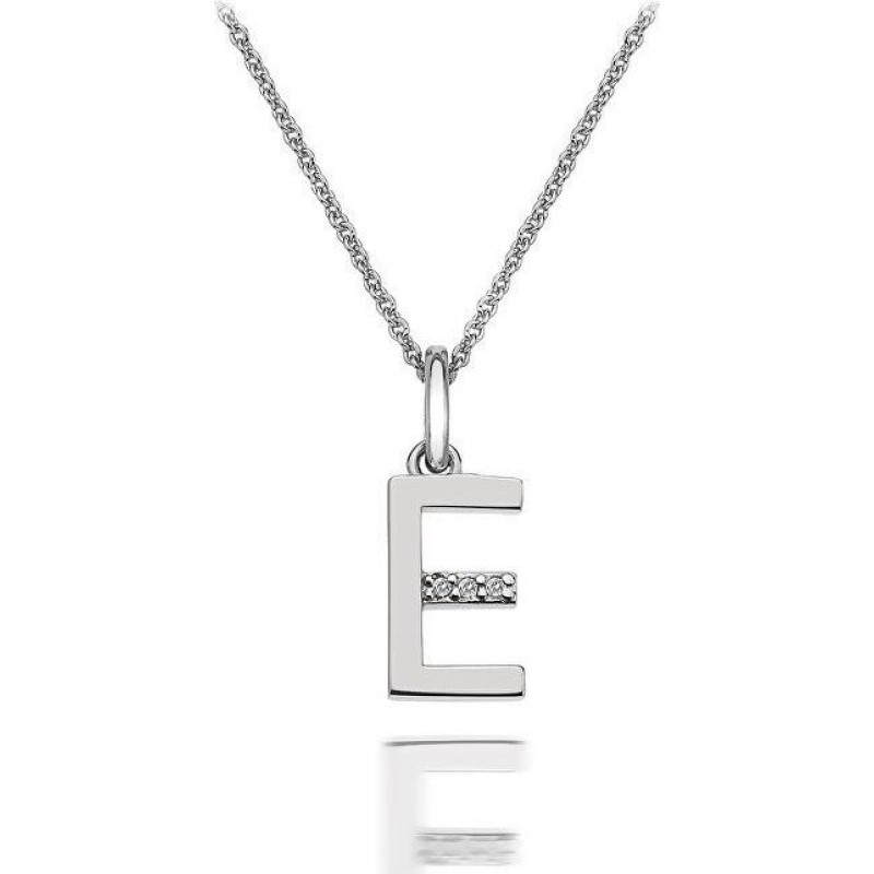 Sudraba kaklarota sievietēm Hot Diamonds Micro E Classic DP405