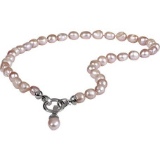 Kaklarota sievietēm JwL Luxury Pearls  JL0555 no īstām rozā pērlēm