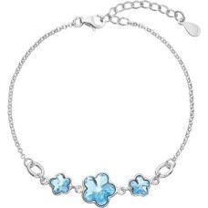 Evolution Group Sudraba rokassprādze ar Swarovski Blue kristāliem 33112.3