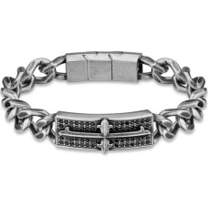 Vīriešu Aproce Police PEAGB2120404 Nerūsējošais tērauds 19 cm S0380591