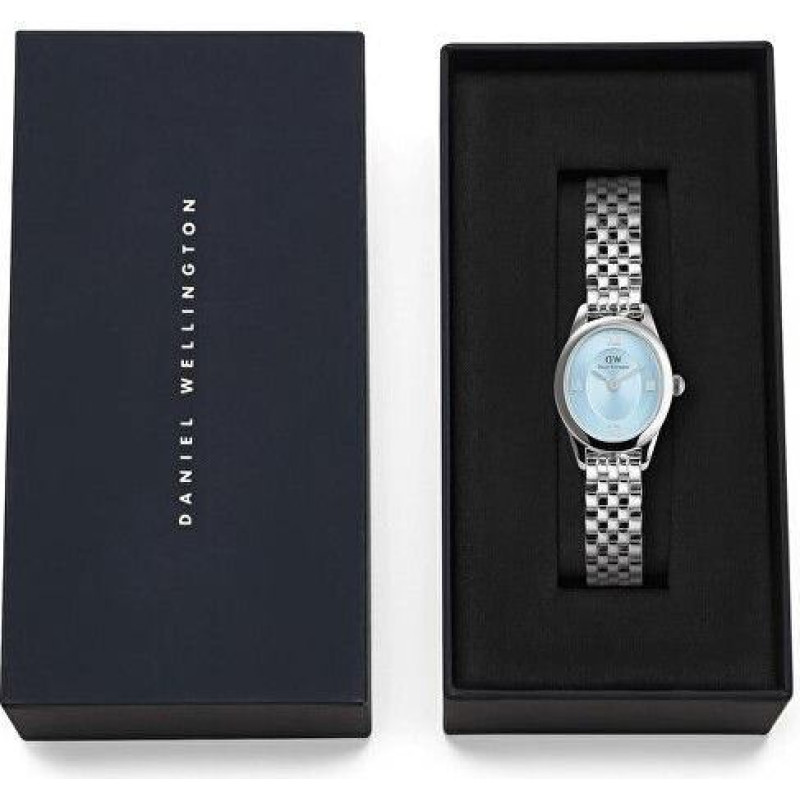 Pulkstenis - DANIEL WELLINGTON - Ophelia Mini - Ovala Pulksteņa Sejas - Zilas Krāsas - Nerūsējošais Tērauds