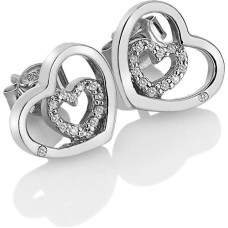 Sudraba sirds auskari Hot Diamonds Adorable Encased DE548 sHD1096