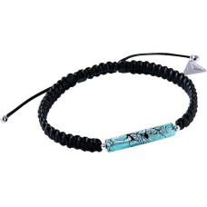 Lampglas Skaista partnera rokassprādze Shamballa Turquoise Love ar tīru sudrabu Lampglas BSHX8 pērlē