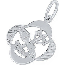 Silvego Sudraba kulons zodiaka zīme Ūdensvīrs - četrlapu āboliņš SILVEGOB10281S02 sSL3766