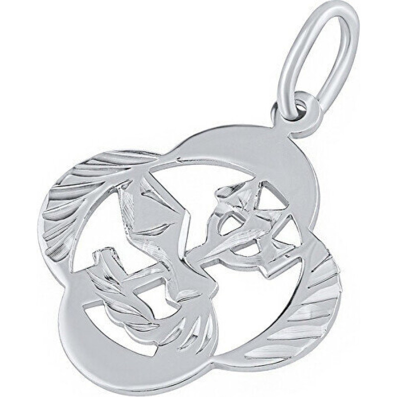 Silvego Sudraba kulons zodiaka zīme Ūdensvīrs - četrlapu āboliņš SILVEGOB10281S02 sSL3766