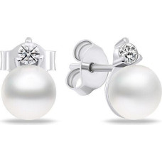 Brilio Silver Elegants sudraba rotaslietu komplekts ar pērlēm SET227W (auskari, kulons)