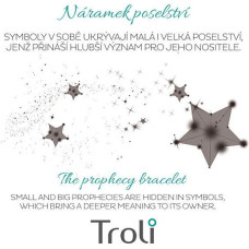 Troli Rokassprādze ar auklu ar melnu/zeltu spalvu