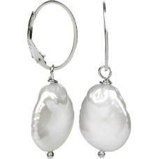 Sudraba auskari ar baltu pērli JwL Luxury Pearls JL0154 sJL0154