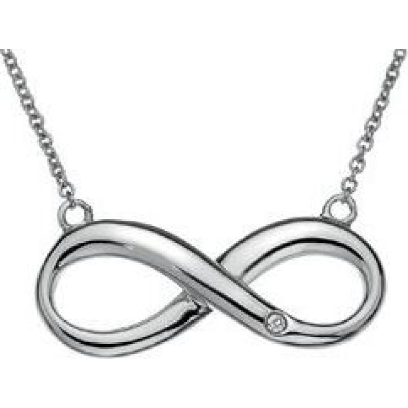 Sudraba kaklarota sievietēm Hot Diamonds Infinity
