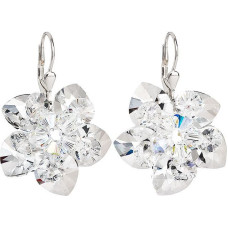 Auskaru pāris - EVOLUTION GROUP - 31130.1 - Swarovski kristāli - Rodiēta - Sudrabota
