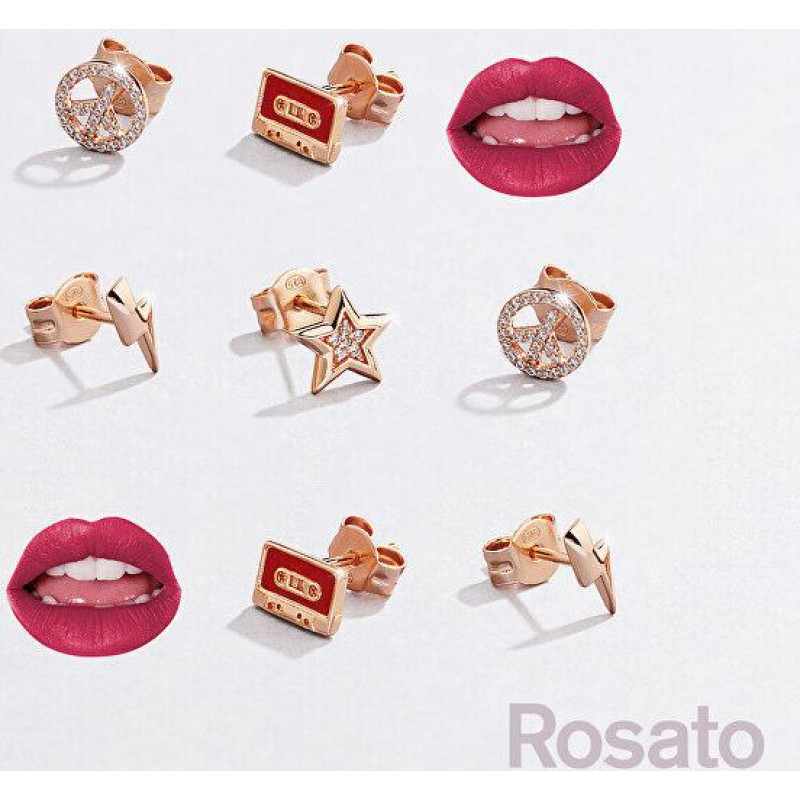 Rosato Bronzas vienvietīgi auskari ar cirkoniem Peace Story RZO024