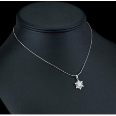 Silvego Sudraba kulons Snowflake ar Swarovski cirkoniem JJJP0811