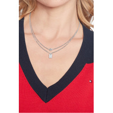 Stilīga dubultā kaklarota no tērauda Tommy Hilfiger 2780715