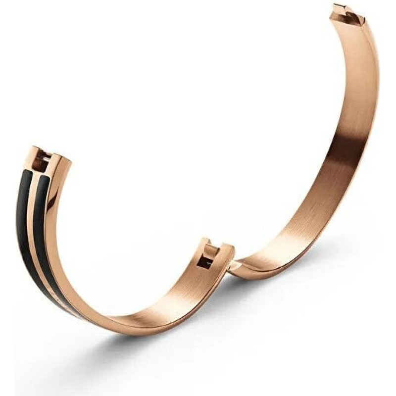 Moderns masīva bronzas emaljas bracelets Infinite DW0040025 - Izmērs: M: 16,6 cm