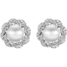 Luksusa auskari ar kristāliem un pērlēm Rich pearl 42310.R