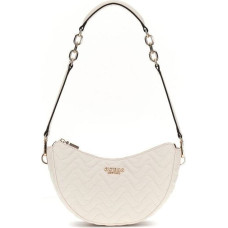 GUESS Krēms plecu soma sievietēm - Melisandra Top Zip plecu soma Shell 309907