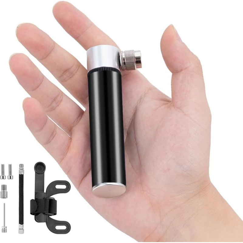 Kardne portatīvais mini velosipēdu sūknis alumīnija viegli piepūst basketbola sūkni 120PSI