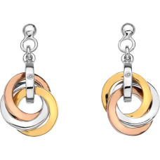 Sudraba auskari Hot Diamonds Trio Rose Gold DE389 sHD0318