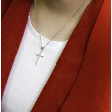 Beneto Sudraba kulons ar cirkoniem Cross AGH139L