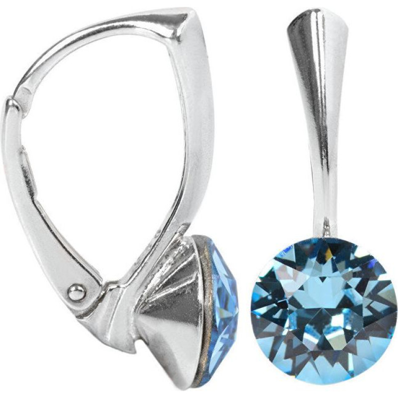 Auskaru pāris - LEVIEN - Xirius - Sudrabs 925 - Zils kristāls - 2,1 cm