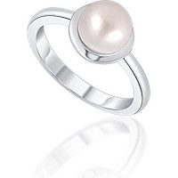 JwL Luxury Pearls Maigs sudraba gredzens ar īstu baltu pērli JL0677