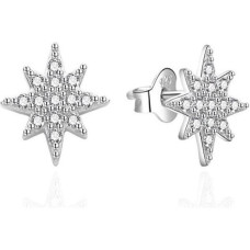 Auskari - AGATO - Zvaigznes AGT-E127PW - Sudrabs - Kubiskie cirkoni - 0,9 cm