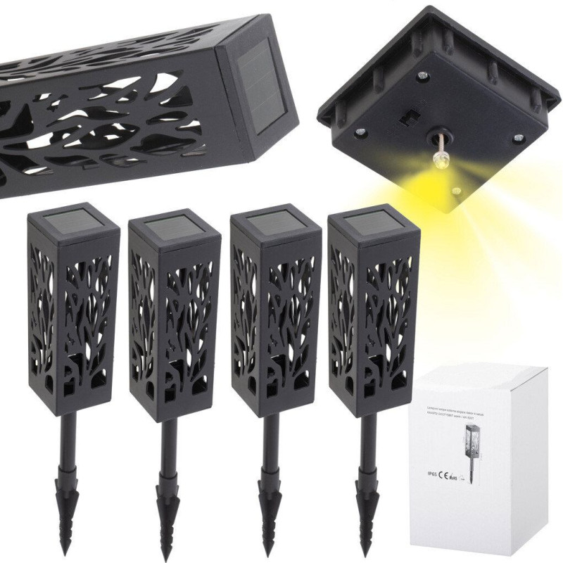 Dekoratīvās saules laternas 4 gab.