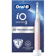Elektriskā zobu birste - Oral-B - iO 3 - Rozā - 3 režīmi - 1 galviņa iekļauta