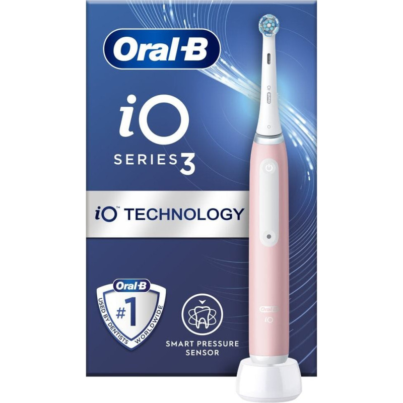 Elektriskā zobu birste - Oral-B - iO 3 - Rozā - 3 režīmi - 1 galviņa iekļauta